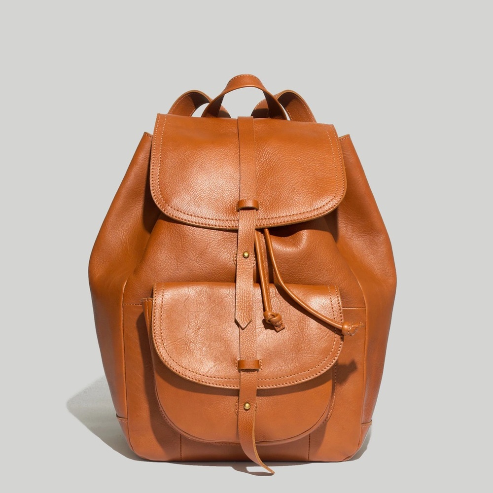 Madewell Leather Transit Backpack - Brown